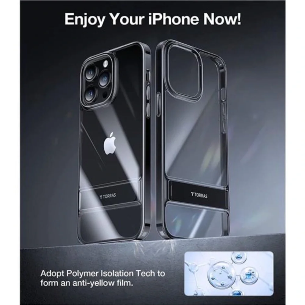 Built-in Kickstand Slim Phone Cases for iPhone 14 Pro Max MoonClimber